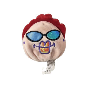 Silly Slammers Bean Bag Plush Pink POLLY PUCKER UP Toy 1997 ORIGINAL NOS